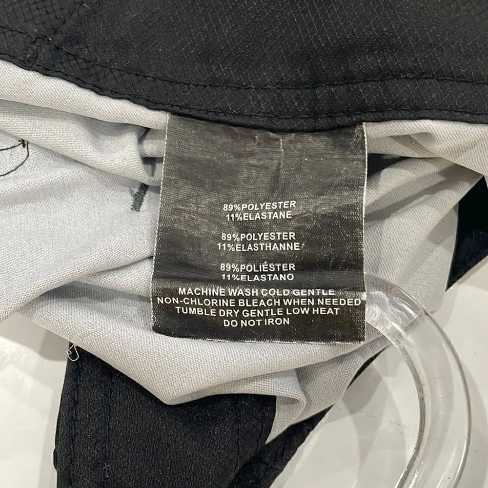 O' NEILL hyperfreak swim boardshorts lace up stretch gray black stripe